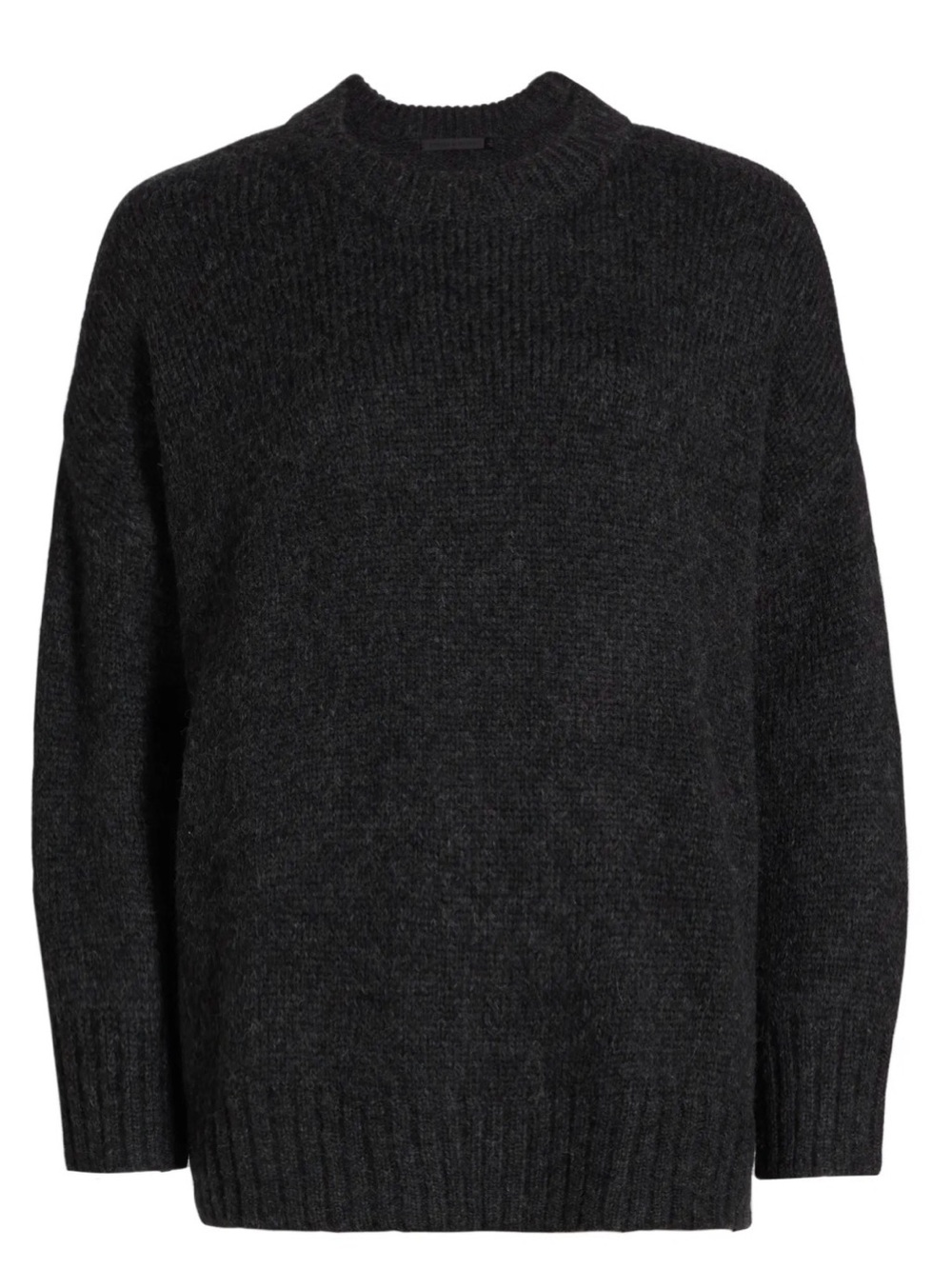 Jenni Kayne Alpaca Cocoon Crew Neck Pullover - Charcoal - Medium M